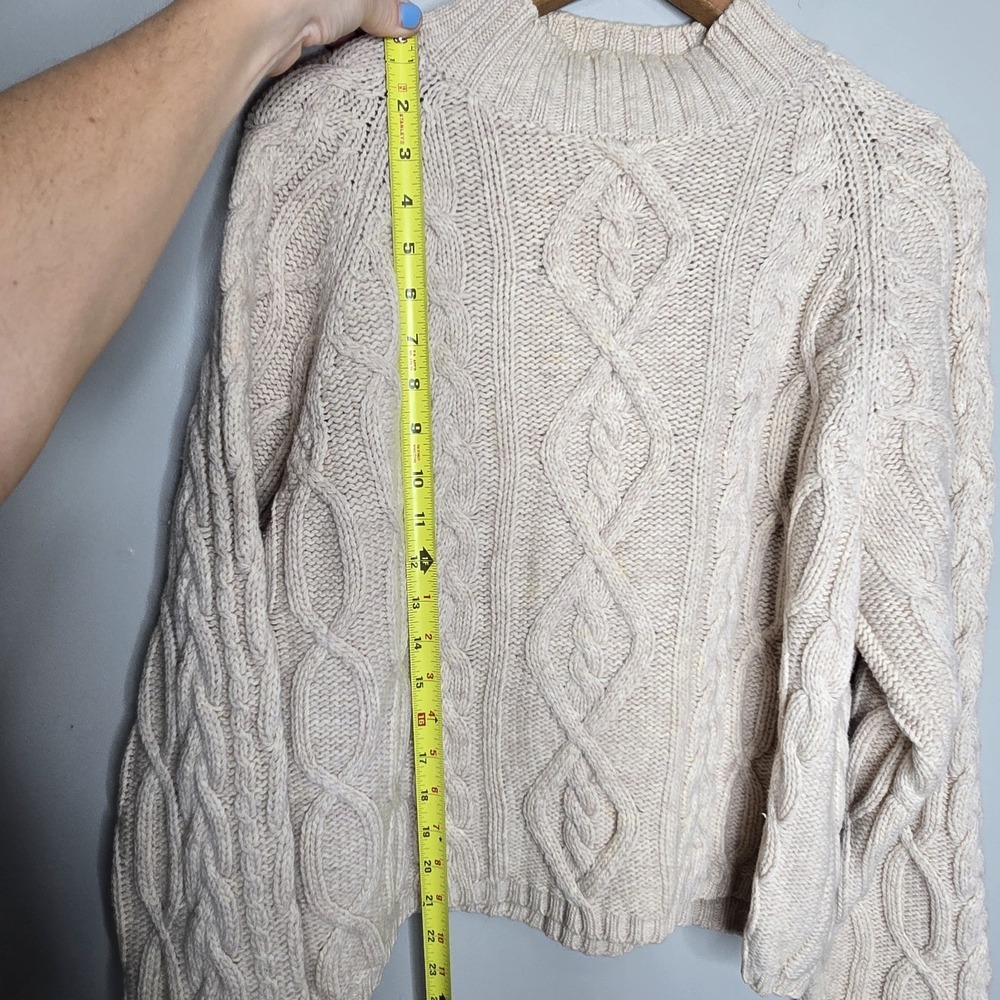 Valerie Stevens Sport 100% Lambswool Classic Grannycore Cozy Chunky Sweater L - Picture 14 of 15